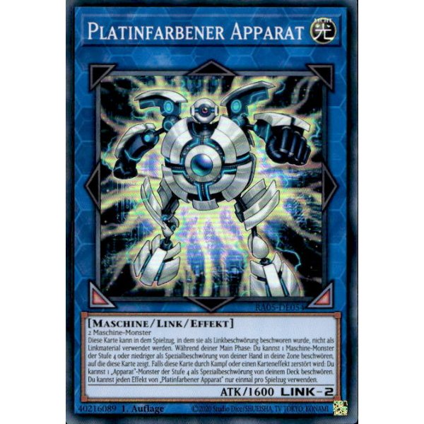 Platinfarbener Apparat RA05-DE054 (Super Rare)