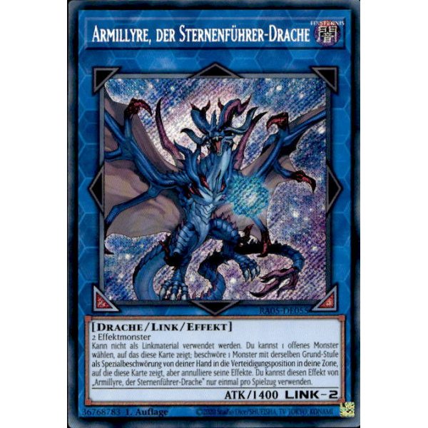 Armillyre, der Sternenf&uuml;hrer-Drache RA05-DE055 (Secret Rare)