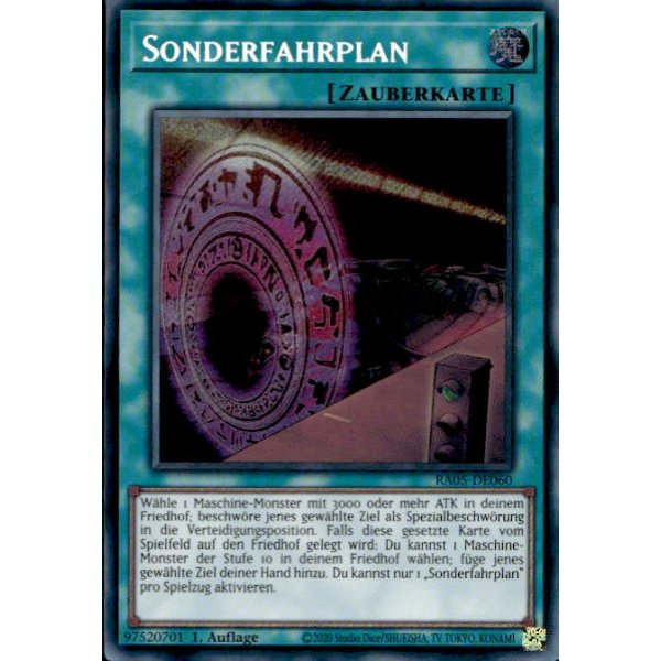 Sonderfahrplan RA05-DE060 (Secret Rare)