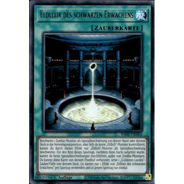 Eldlixir des schwarzen Erwachens RA05-DE065 (Ultra Rare)
