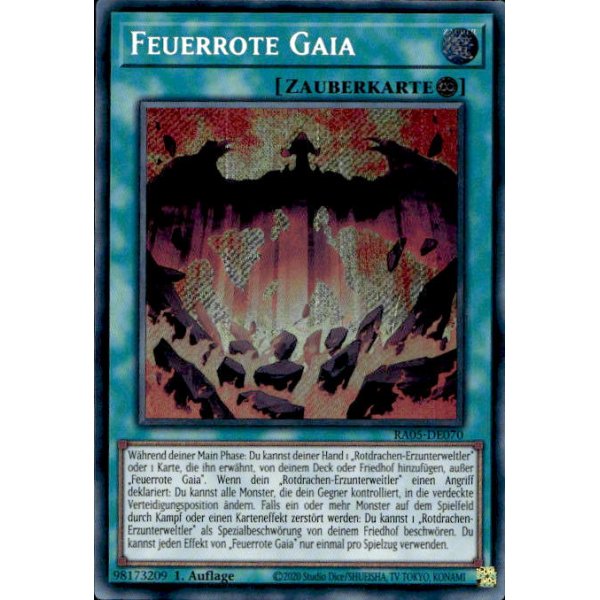 Feuerrote Gaia RA05-DE070 (Secret Rare)
