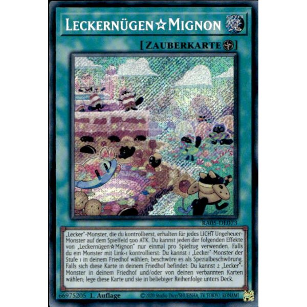Leckern&uuml;gen☆Mignon RA05-DE073 (Secret Rare)