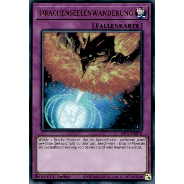 Drachenseelenwanderung RA05-DE078 (Ultra Rare)