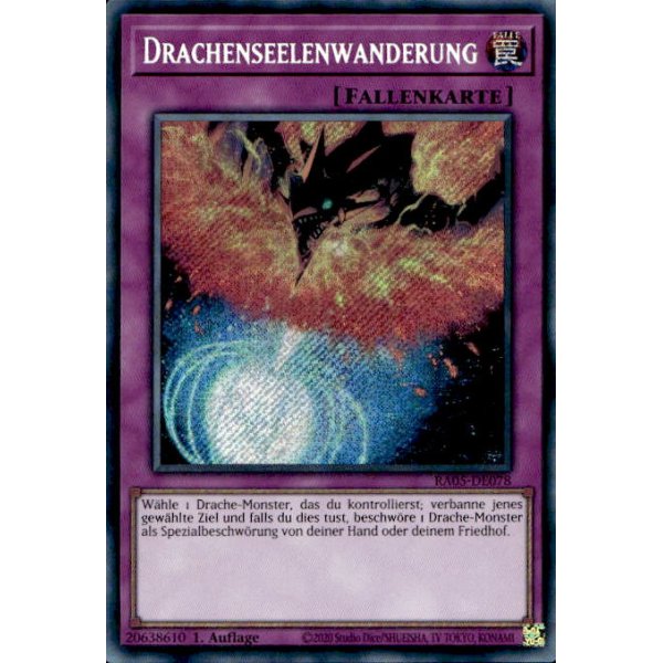 Drachenseelenwanderung RA05-DE078 (Secret Rare)