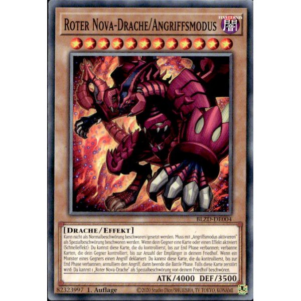 Roter Nova-Drache/Angriffsmodus BLZD-DE004