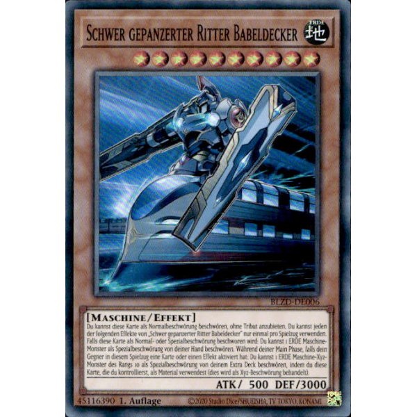 Schwer gepanzerter Ritter Babeldecker BLZD-DE006 (Super Rare)