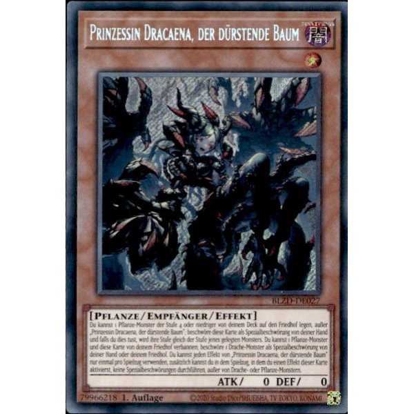 Prinzessin Dracaena, der d&uuml;rstende Baum BLZD-DE027 (Secret Rare)