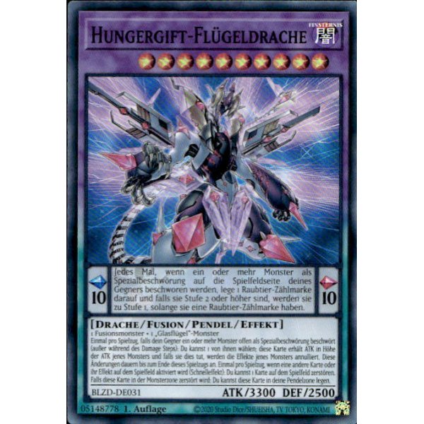Hungergift-Fl&uuml;geldrache BLZD-DE031 (Super Rare)