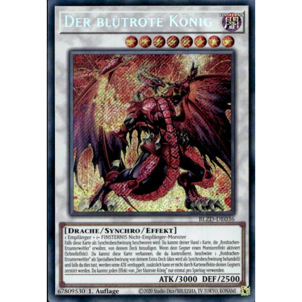 Der blutrote K&ouml;nig BLZD-DE036 (Secret Rare)