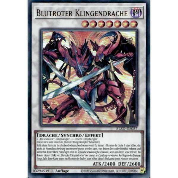 Blutroter Klingendrache BLZD-DE037 (Ultra Rare)