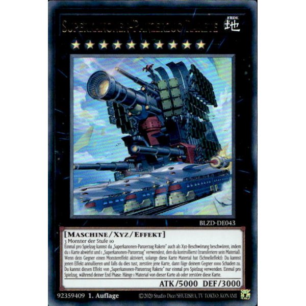 Superkanonen-Panzerzug Rakete BLZD-DE043 (Ultra Rare)