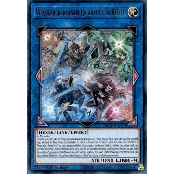 Verzaubererinnen-Quartett in Bl&uuml;te BLZD-DE050 (Starlight Rare)