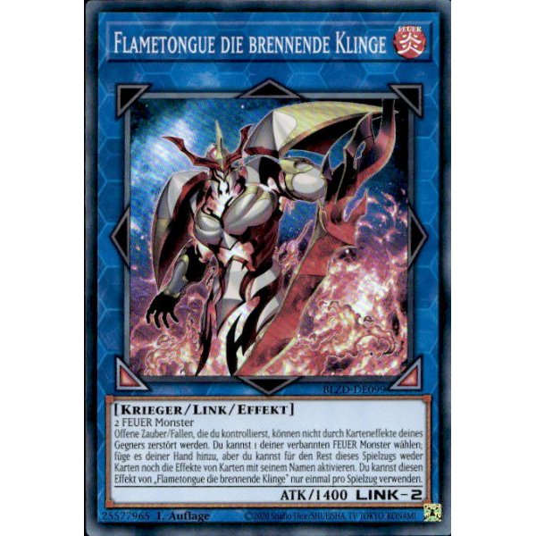 Flametongue die brennende Klinge BLZD-DE099 (Super Rare)