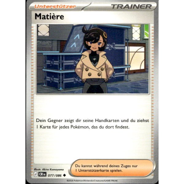 Mati&egrave;re 077/086