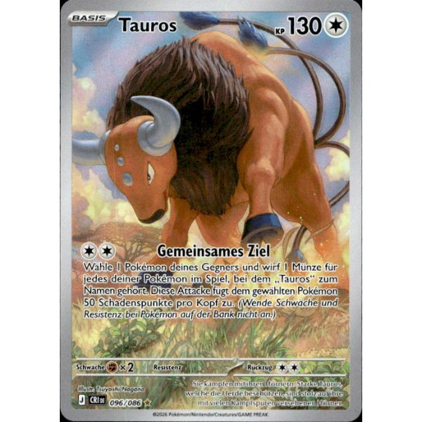 Tauros 096/086 Illustration Rare