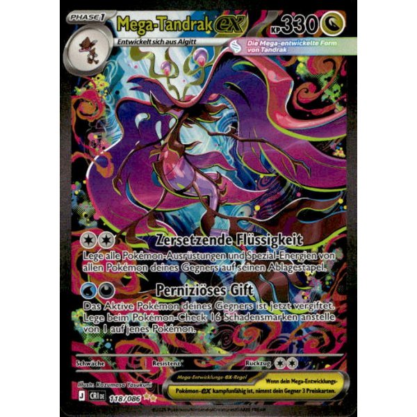 Mega-Tandrak-ex 118/086 Special Illustration Rare