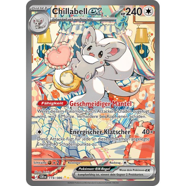 Chillabell-ex 119/086 Special Illustration Rare