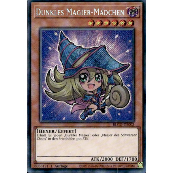 Dunkles Magier-M&auml;dchen - Chibi artwork BLGG-DE003 (Secret Rare)