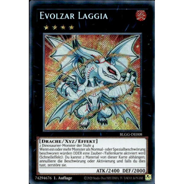 Evolzar Laggia - Chibi artwork BLGG-DE008 (Secret Rare)