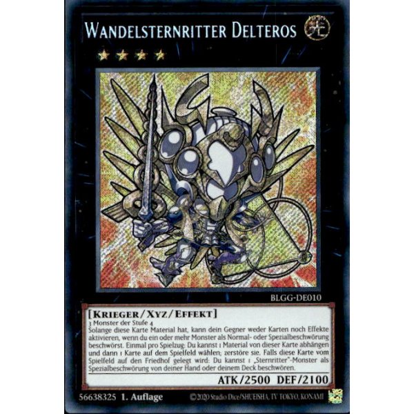 Wandelsternritter Delteros - Chibi artwork BLGG-DE010 (Secret Rare)