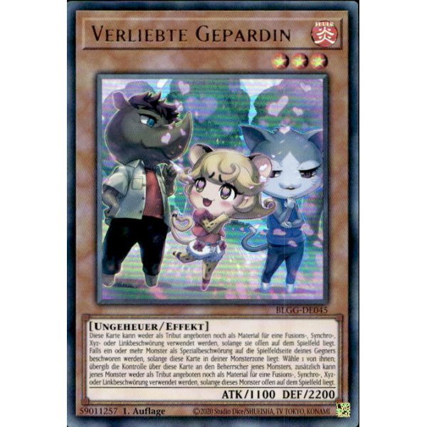 Verliebte Gepardin BLGG-DE045