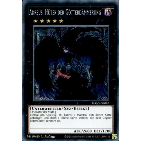 Adreus, H&uuml;ter der G&ouml;tterd&auml;mmerung BLGG-DE096 (Secret Rare)