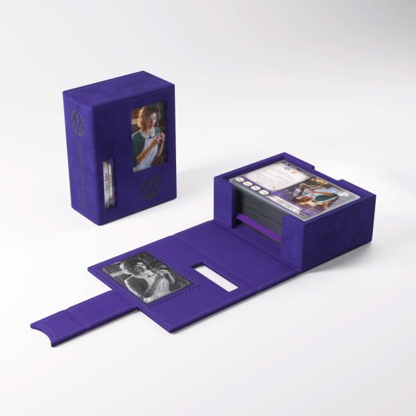 Gamegenic - Arkham Horror Investigator Deck Tome Mystic (Purple) - Deck Box