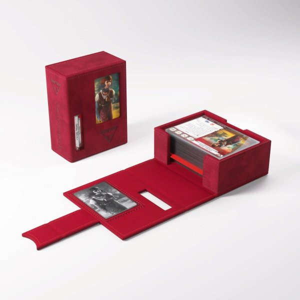 Gamegenic - Arkham Horror Investigator Deck Tome Survivor (Red) - Deck Box