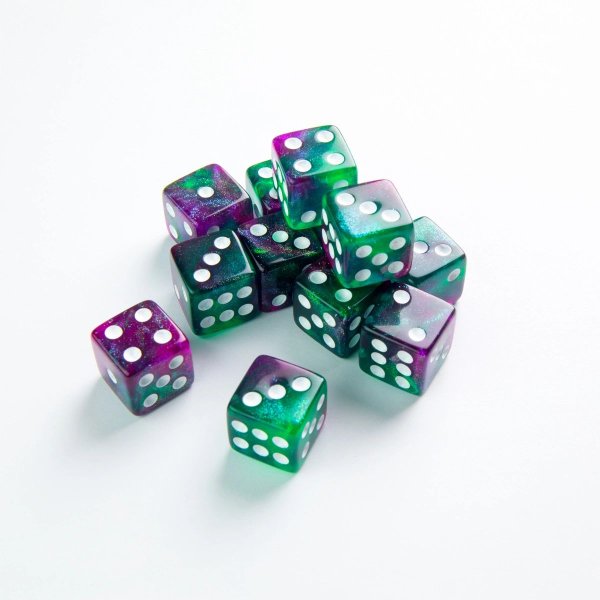 Gamegenic - Galaxy Series - Aurora - D6 Dice Set 16 mm (12 pcs)