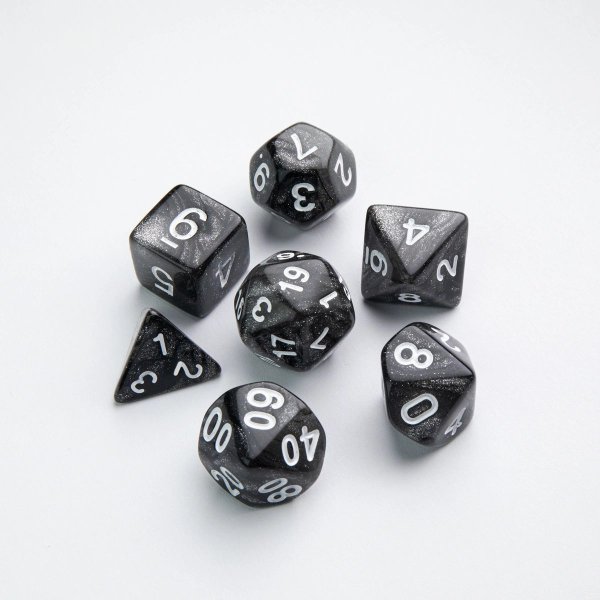 Gamegenic - Galaxy Series - Moon - RPG Dice Set (7pcs)