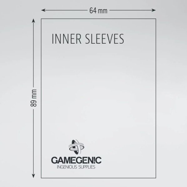 Gamegenic - Inner Sleeves Standardgr&ouml;&szlig;e (100 Kartenh&uuml;llen)