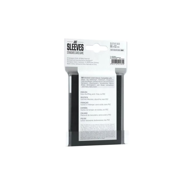 Gamegenic - Just Sleeves - Standard Card Game Black (50 Kartenh&uuml;llen)