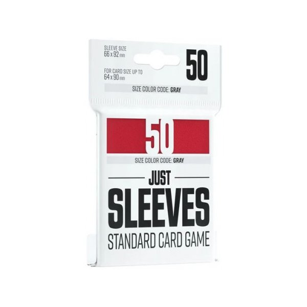 Gamegenic - Just Sleeves - Standard Card Game Red (50 Kartenh&uuml;llen)