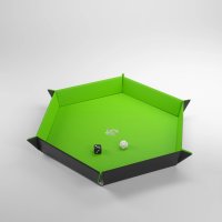 Gamegenic - Magnetic Dice Tray Hexagonal Black/Green - W&uuml;rfelzubeh&ouml;r