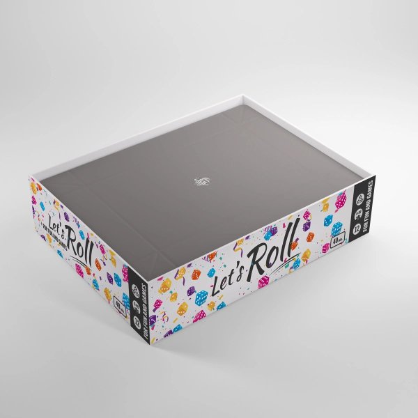 Gamegenic - Magnetic Dice Tray Rectangular Black/Gray - W&uuml;rfelzubeh&ouml;r