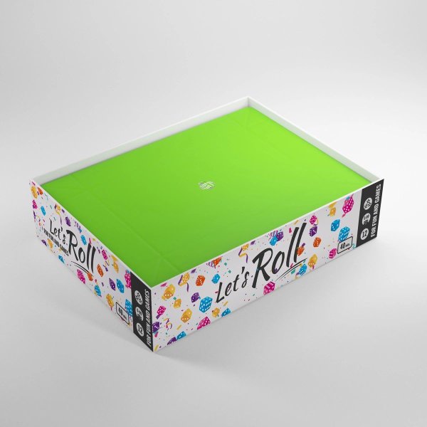 Gamegenic - Magnetic Dice Tray Rectangular Black/Green - W&uuml;rfelzubeh&ouml;r