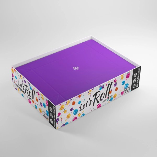Gamegenic - Magnetic Dice Tray Rectangular Black/Purple - W&uuml;rfelzubeh&ouml;r