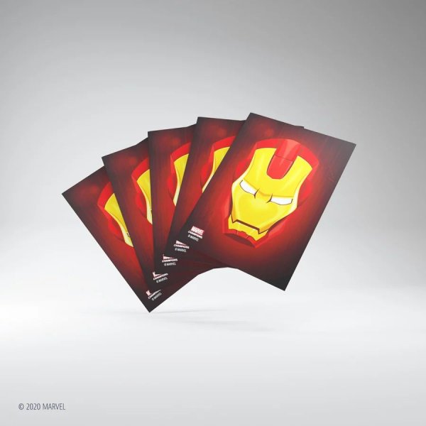 Gamegenic - Marvel Champions Art Sleeves - Iron Man Standardgr&ouml;&szlig;e (50 Kartenh&uuml;llen)