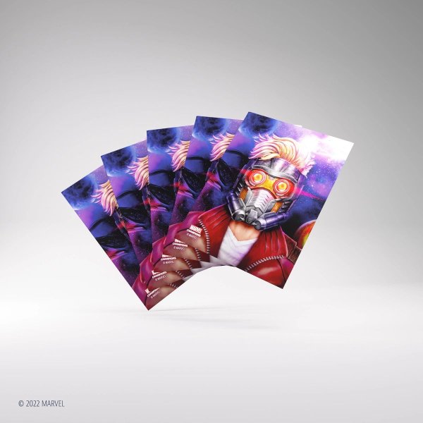 Gamegenic - Marvel Champions Fine Art Sleeves - Star-Lord Standardgr&ouml;&szlig;e (50 Kartenh&uuml;llen)