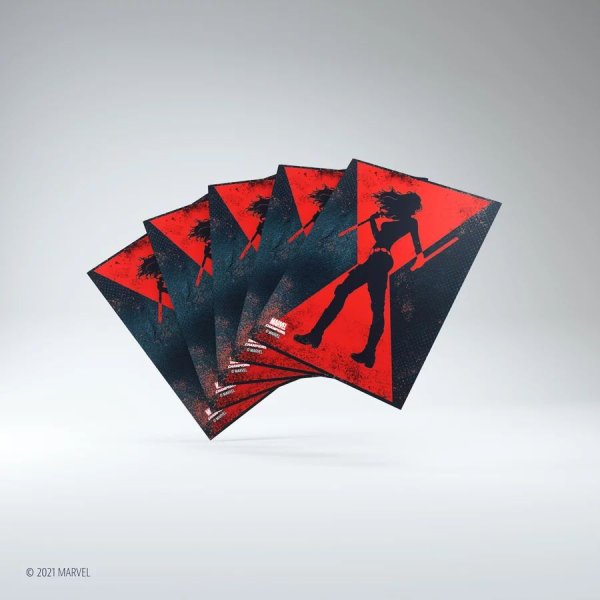 Gamegenic - Marvel Champions Art Sleeves - Black Widow Standardgr&ouml;&szlig;e (50 Kartenh&uuml;llen)