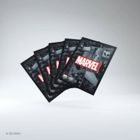 Gamegenic - Marvel Champions Art Sleeves - Marvel Black Standardgr&ouml;&szlig;e (50 Kartenh&uuml;llen)