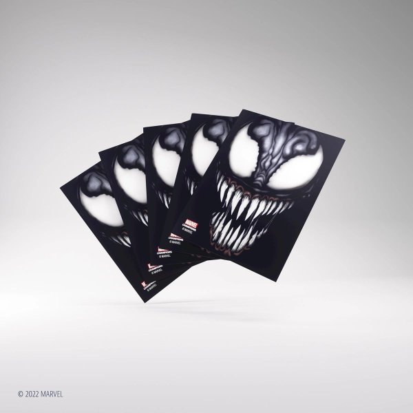Gamegenic - Marvel Champions Art Sleeves - Venom Standardgr&ouml;&szlig;e (50 Kartenh&uuml;llen)