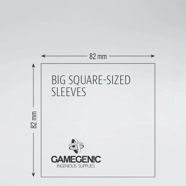 Gamegenic - Matte Big Square-Sized Sleeves Clear (50 Kartenh&uuml;llen)