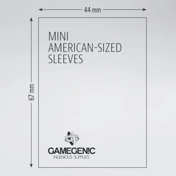 Gamegenic - Matte Mini American-Sized Boardgame Sleeves (50 Kartenh&uuml;llen)