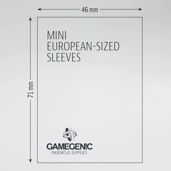 Gamegenic - Matte Mini European-Sized Boardgame Sleeves (50 Kartenh&uuml;llen)