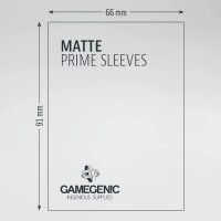 Gamegenic - Matte Prime Sleeves Black (100 Kartenh&uuml;llen)