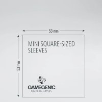 Gamegenic - Matte Mini Square-Sized Sleeves (50 Kartenh&uuml;llen)