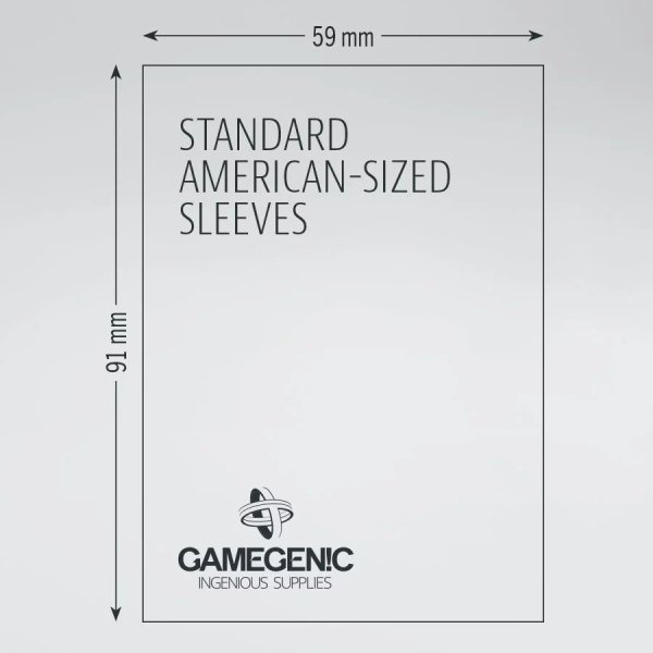 Gamegenic - Matte Standard American-Sized Boardgame Sleeves (50 Kartenh&uuml;llen)