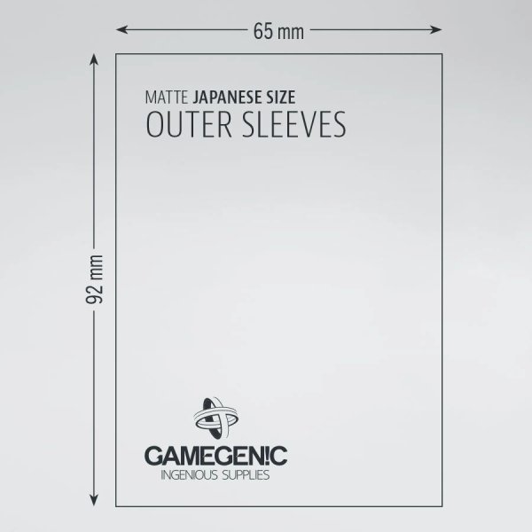 Gamegenic - Outer Sleeves Matte Japanese Size (60 Kartenh&uuml;llen)