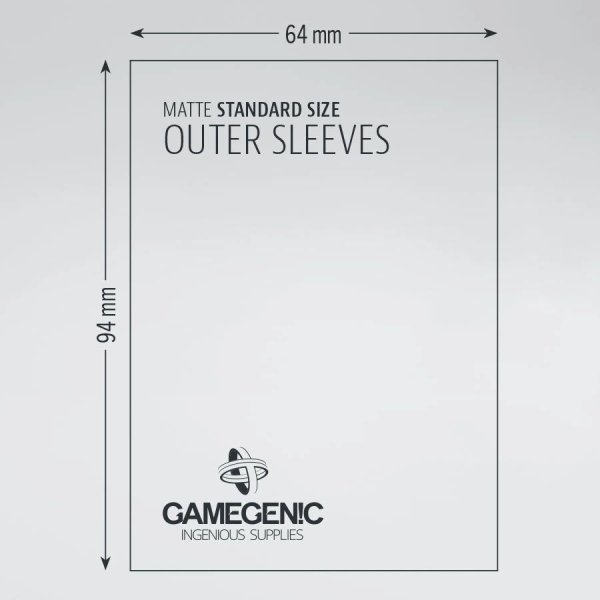 Gamegenic - Outer Sleeves Matte Standard Size (50 Kartenh&uuml;llen)
